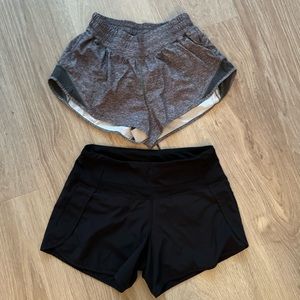 lulu lemon size 2 athletic shorts